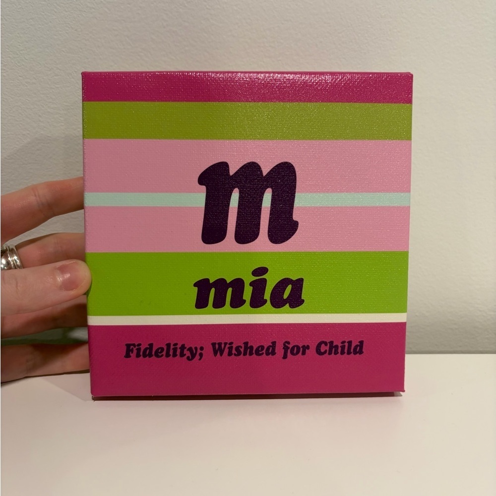 Mia Name Canvas Art